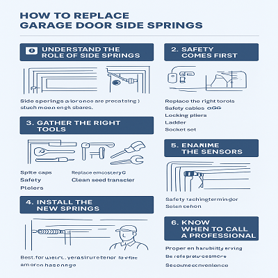 How to Replace Garage Door Side Springs Safely and Effectively